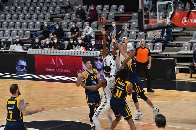 Norris Cole (asvel) vs (khimki) BASKETBALL : LDLC ASVEL vs Khimki Moscou - Euroleague - 18 12 2020 FredericChambert Panoramic 