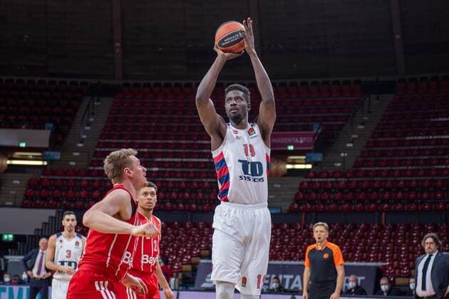 Youssoupha Fall 19 Baskonia Vitoria Gasteiz , FC Bayern Basketball vs Baskonia Vitoria Gasteiz, Basketball, Euroleague, 18 12 2020 Muenchen Bayern Germany Copyright: xkolbert-press UlrichxGamelx