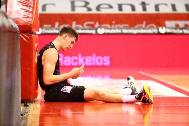 Alen Pjanic Giessen disappointed with loss to Giessen Jobstairs Giessen 46ers vs Niners Chemnitz, Basketball, easyCredit BBL, 18 12 2020 Jobstairs Giessen 46ers vs Niners Chemnitz, Basketball, easyCredit BBL, 18 12 2020 Giessen Copyright: xEibner-Pressefotox EP_RWS