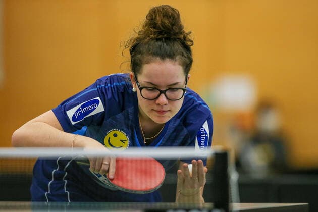 despor 19 12 2020 Table Tennis Ladies 1 BL TSV Langstadt SV Böblingen emspor, emonline, oespor, v l , Alexandra Kaufmann SV Böblingen Table Tennis Ladies 1 Bundesliga Foto Joaquim Ferreira Copyright: JoaquimxFerreira