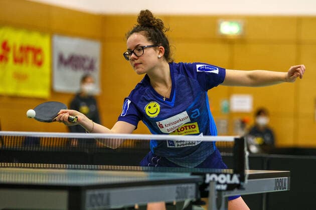 despor 19 12 2020 Table Tennis Ladies 1 BL TSV Langstadt SV Böblingen emspor, emonline, oespor, v l , Alexandra Kaufmann SV Böblingen Table Tennis Ladies 1 Bundesliga Foto Joaquim Ferreira Copyright: JoaquimxFerreira