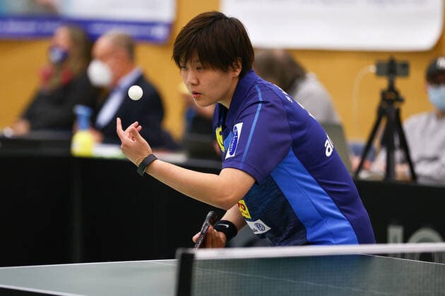 despor 19 12 2020 Table Tennis Ladies 1 BL TSV Langstadt SV Böblingen emspor, emonline, oespor, v l , Mitsuki Yoshida SV Böblingen Table Tennis Ladies 1 Bundesliga Foto Joaquim Ferreira Copyright: JoaquimxFerreira