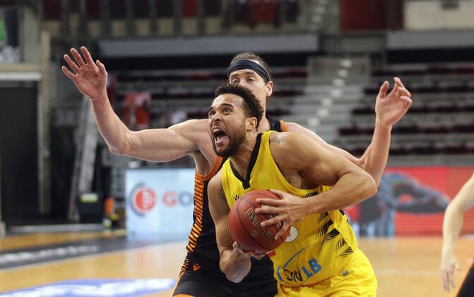Ludwigsburg , Basketball easyCredit BBL Bundesliga , MHP RIESEN Ludwigsburg vs Rasta Vechta , Elias Harris Riesen