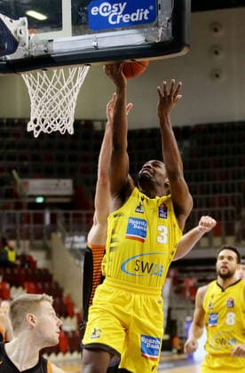 Ludwigsburg , Basketball easyCredit BBL Bundesliga , MHP RIESEN Ludwigsburg vs Rasta Vechta , Jaleen Smith Riesen