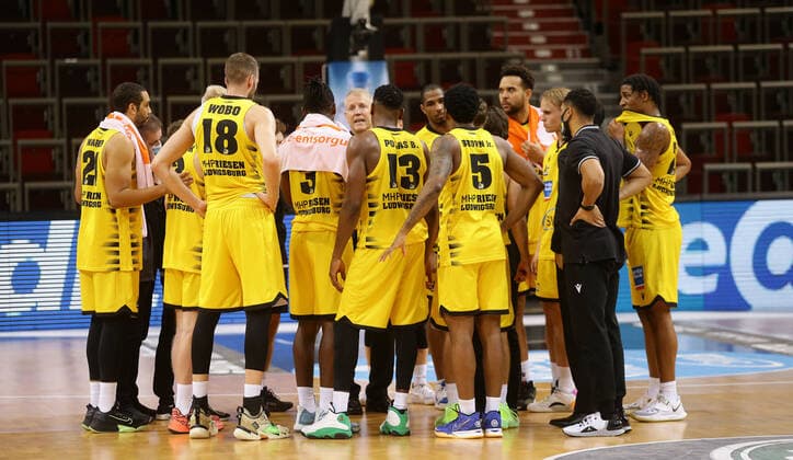 Ludwigsburg , Basketball easyCredit BBL Bundesliga , MHP RIESEN Ludwigsburg vs Rasta Vechta , Team Ludwigsburg