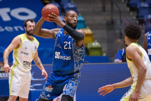Fraport Skyliners medi Bayreuth, easyCredit BBL Kamari Murphy Fraport Skyliners, 21 basketball match of the easyCredit BBL between Fraport Skyliners and medi Bayreuth on 19 December 2020 at Fraport Arena in Frankfurt am Main , Frankfurt am Main Hesse Germany Fraport Arena