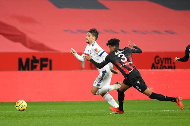 12 LUCAS TOLENTINO COELHO DE LIMA PAQUETA (OL) FOOTBALL : Nice vs Lyon - Ligue 1 Uber Eats - 19 12 2020 FEP Panoramic 