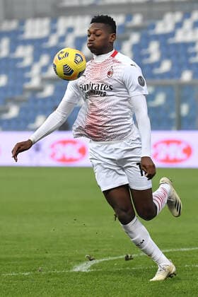 Rafael Leao of AC Milan in action during the Serie A football match between US Sassuolo and AC Milan at Citta del Tricolore stadium in Reggio Emilia (Italy), December 20th 2020. Photo Andrea Staccioli Insidefoto andreaxstaccioli