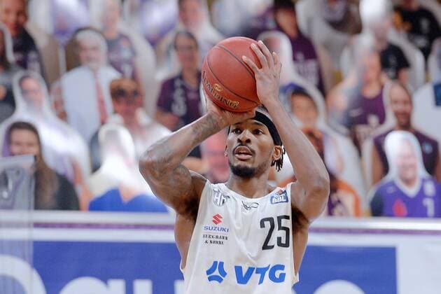 Terry Allen Hamburg Towers at the throw, GER, Basketball, Bundesliga, BBL, BG Goettingen Hamburg Towers, 20 12 2020, Basketball, Bundesliga, BBL, BG Goettingen Hamburg Towers, 20 12 2020 Goettingen Copyright: xSippel xEibner-Pressefotox EP_rsl