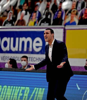 GSD zje123 Basketball Bundesliga BG Göttingen Hamnurg Towers Göttingen coach Roel Moors