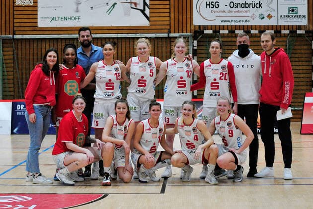 Basketball DBBL 08 Matchday GiroLive Panthers Osnabrück SNP BasCats USC Heidelberg on 20 12 2020 at OSC Halle in Osnabrück GiroLive Panthers win 104 79 against Heidelberg BK