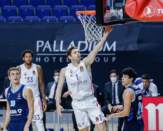 MATCH Day 16 Mens Euroleague Madrid Real Madrid vs Alba Berlin Fabien Causeur Madrid Madrid Spain Basketball  Copyright: xAlbaxPachecox