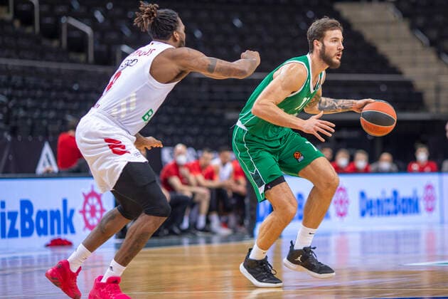 2020-12-23 Kaunas Lithuania. Basketball team Zalgiris Kaunas plays vs Bayern Munich Euroleague game at Zalgiris arena in Kaunas on Wednesday 23 of December 2020. JOFFREY LAUVERGNE kaunas Lithuania  Copyright: xKarolisxKavolelisx Euroleague basketball