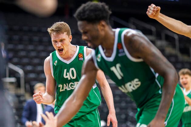 2020-12-23 Kaunas Lithuania. Basketball team Zalgiris Kaunas plays vs Bayern Munich Euroleague game at Zalgiris arena in Kaunas on Wednesday 23 of December 2020. MARIUS GRIGONIS, NIGEL HAYES. KAUNAS Lithuania  Copyright: xKarolisxKavolelisx Euroleague basketball
