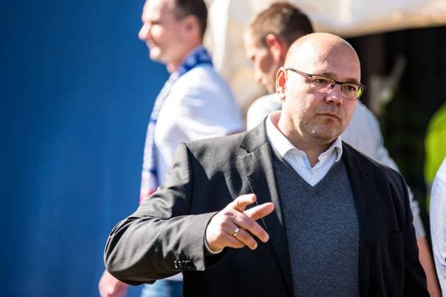 Rostock, Germany 22 September 2019 3 Liga 19 20 FC Hansa Rostock vs FSV Zwickau Board of Directors Finance Christian Hüneburg Hueneburg Hansa Rostock action single image gesture gestures DFB regulations prohibit any use of photographs as image sequences and or quasi video 3 Liga 19 20 FC Hansa Rostock vs FSV Zwickau mvoe