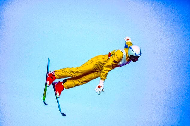 Olympics 1988 Aerials Kudo Tetsunori (JPN) competing in Aerials at the1988 Olympic Winter games, Winterspiele,Spiele, Summer games Calgary Canada Olympic Park Alberta Canada Copyright: xStevenxExxSutton DUOMO PCNx OL8802_SK011