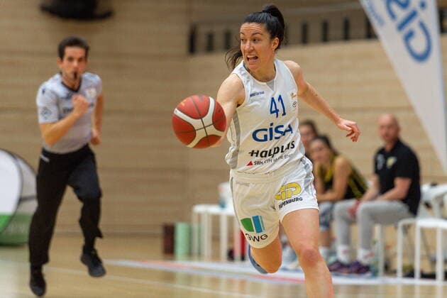 Eilidh Simpson 41, GISA Lions SV Halle GISA Lions SV Halle vs inexio Royals from Saarlouis Basketball 1 Bundesliga ERDGAS Sportarena Halle Saale 27 12 2020 Photo Holger John Sachsen Anhalt Germany