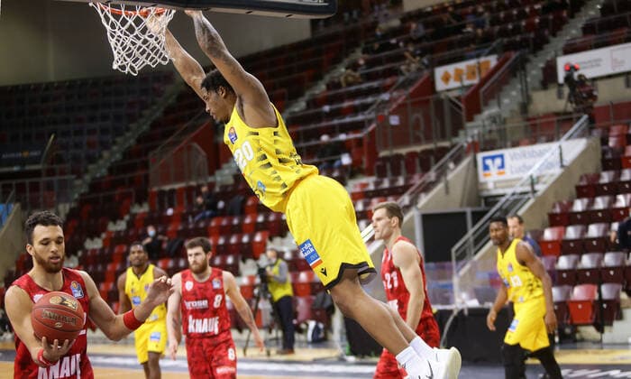 Ludwigsburg , Basketball easyCredit BBL Bundesliga , MHP RIESEN Ludwigsburg vs s Oliver Würzburg , Desi Rodriguez Riesen