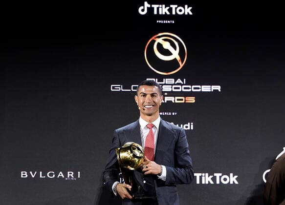 Football, Dubai Globe Soccer Award 2020 - Best Footballer of the Century Cristiano Ronaldo