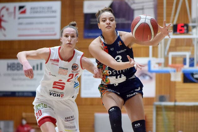 Basketball, Women DBBL, GiroLive-Panthers Osnabrück - USC Eisvögel Freiburg
