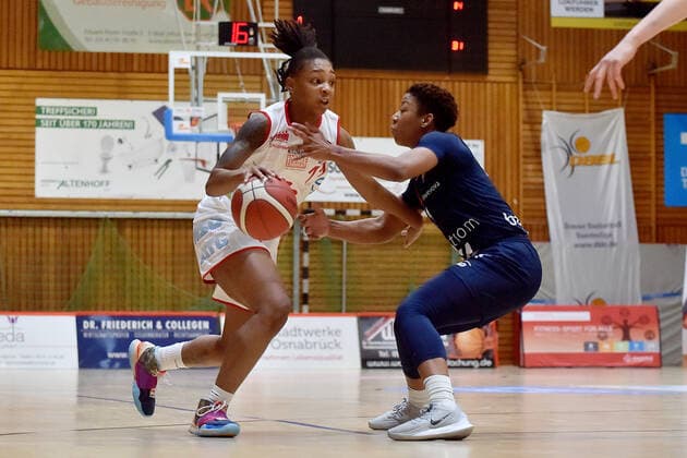 Basketball DBBL 04 Matchday GiroLive Panthers Osnabrück USC Eisvögel Freiburg on 27 12 2020 in the OSC Hall in Osnabrück MT