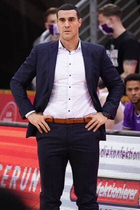 GER, easyCredit BBL, men, Telekom Baskets Bonn vs BG Goettingen 27 12 2020, Telekom Dome, Bonn, GER, easyCredit BBL, men, Telekom Baskets Bonn vs BG Goettingen, in picture shows head coach head coach Roel Moors Goettingen , nordphotox xMeuter nph00351
