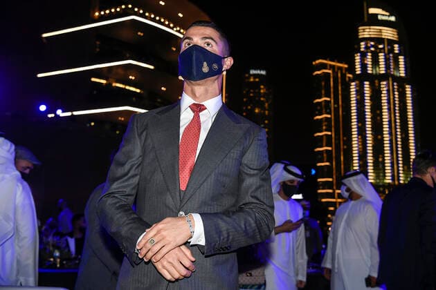 Foto Fabio Ferrari - LaPresse 27 Dicembre 2020 Dubai ( Emirati Arabi ) 15ma edizione di Dubai International Sports Conference - Globe Soccer Award 2020 Nella foto: Cristiano Ronaldo photo Fabio Ferrari LaPresse December 27, 2020 Dubai (Unated Arab Emirate) Sport 15th edition of the Dubai International Sports Conference - - Globe Soccer Award 2019 In the pic: Cristiano Ronaldo  Copyright: xLaPresse xFabioxFerrarix