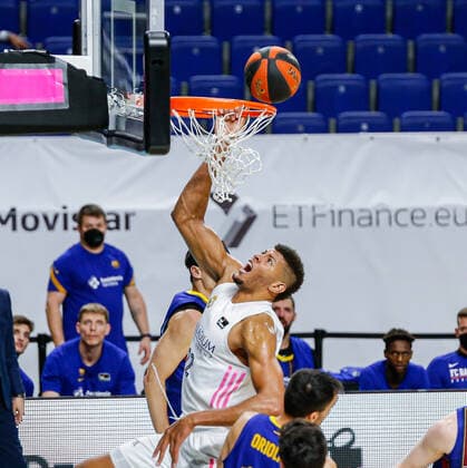MATCH Day 16 Endesa ACB Mens League Madrid Real Madrid vs FC Barcelona Barca Edy Tavares Madrid Madrid Spain Basketball  Copyright: xAlbaxPachecox