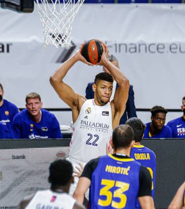 MATCH Day 16 Endesa ACB Mens League Madrid Real Madrid vs FC Barcelona Barca Edy Tavares Madrid Madrid Spain Basketball  Copyright: xAlbaxPachecox