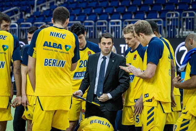 Basketball Berlin 29 12 2020 Season 2020 2021 Euroleague Regular Season Round 17 Alba Berlin vs Zalgiris Kaunas Israel Gonzalez Alba Berlin, assistant coach as head coach as head coach is out due to illness.
