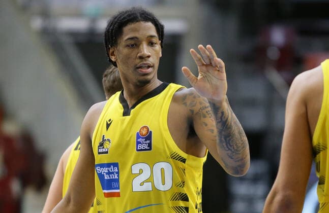 Ludwigsburg , Basketball easyCredit BBL Bundesliga , MHP RIESEN Ludwigsburg vs Hamburg Towers , Desi Rodriguez Riesen