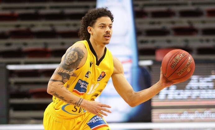 Ludwigsburg , Basketball easyCredit BBL Bundesliga , MHP RIESEN Ludwigsburg vs Hamburg Towers , Jonah Radebaugh Riesen