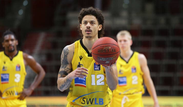 Ludwigsburg , Basketball easyCredit BBL Bundesliga , MHP RIESEN Ludwigsburg vs Hamburg Towers , Jonah Radebaugh Riesen