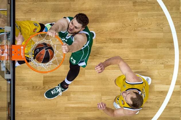 Basketball Berlin 29 12 2020 Season 2020 2021 Euroleague Regular Season Round 17 Alba Berlin vs Zalgiris Kaunas Martinas Geben Kaunas, No 23 Luke Sikma Alba Berlin, No 43 re