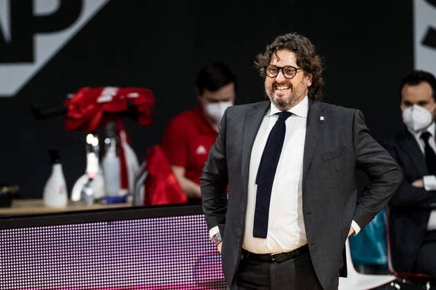 Turkish Airlines EuroLeague FC Bayern Basketball FC Barcelona 30 12 2020 Andrea Trinchieri Coach FC Bayern Turkish Airlines EuroLeague FC Bayern Basketball FC Barcelona Audi Dome, Muenchen Bayern Copyright: xBEAUTIFULxSPORTS Wunderlx
