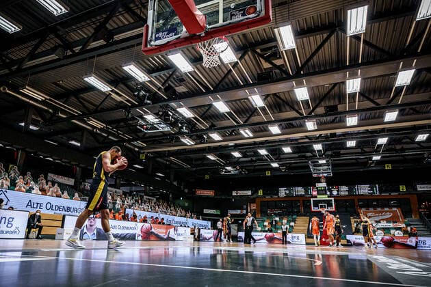 easyCredit BBL 10 Matchday Rasta Vechta EWE Baskets Basketball Oldenburg 30 12 2020 Season 2020 2021 easyCredit BBL 10 Matchday Rasta Vechta EWE Baskets 9, Karsten Tadda, EWE Baskets Oldenburg editorial use only commercial use only by arrangement with the photographer Vechta Germany