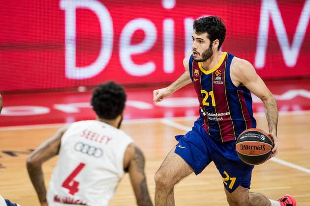 Turkish Airlines EuroLeague FC Bayern Basketball FC Barcelona 30 12 2020 Alex Abrines FC Barcelona, 21 Turkish Airlines EuroLeague FC Bayern Basketball FC Barcelona Audi Dome, Munich Bayern Copyright: xBEAUTIFULxSPORTS Wunderlx