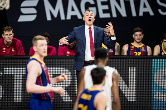 Turkish Airlines EuroLeague FC Bayern Basketball FC Barcelona 30 12 2020 Sarunas Jasikevicius Coach FC Barcelona Turkish Airlines EuroLeague FC Bayern Basketball FC Barcelona Audi Dome, Muenchen Bayern Copyright: xBEAUTIFULxSPORTS Wunderlx