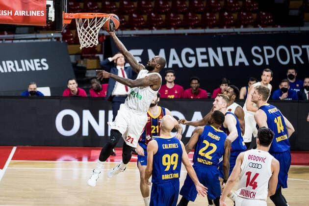 Turkish Airlines EuroLeague FC Bayern Basketball FC Barcelona 30 12 2020 James Gist FC Bayern, 21 Turkish Airlines EuroLeague FC Bayern Basketball FC Barcelona Audi Dome, Munich Bayern Copyright: xBEAUTIFULxSPORTS Wunderlx