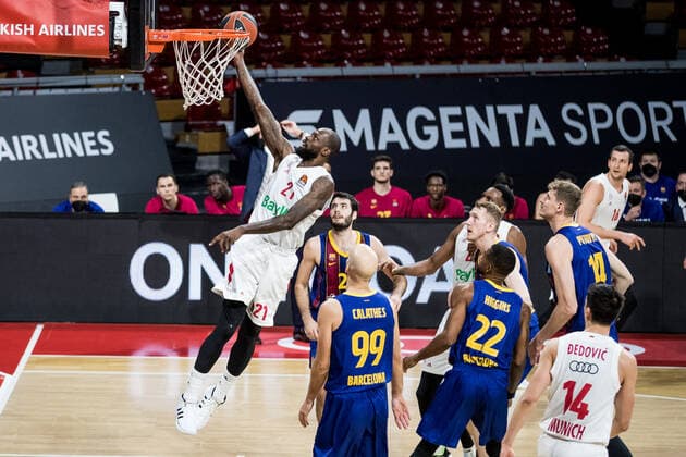 Turkish Airlines EuroLeague FC Bayern Basketball FC Barcelona 30 12 2020 James Gist FC Bayern, 21 Turkish Airlines EuroLeague FC Bayern Basketball FC Barcelona Audi Dome, Munich Bayern Copyright: xBEAUTIFULxSPORTS Wunderlx
