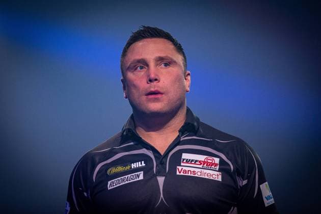 William Hill World Darts Championship 30 12 2020. Gerwyn Price (Wales) during the Fourth Round of the William Hill World Darts Championship at Alexandra Palace, London, United Kingdom on 30 December 2020. London Alexandra Palace London United Kingdom Editorial use only , Copyright: xIanxStephenx PSI-11385-0072