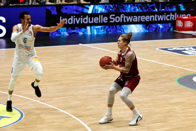 30 12 2020, easyCredit Basketball Bundesliga, BBL, season 2020 2021, men, Chemnitz Niners Syntainics MBC Malte Ziegenhagen, Niners Chemnitz Chemnitz Fair Chemnitz Saxony Germany