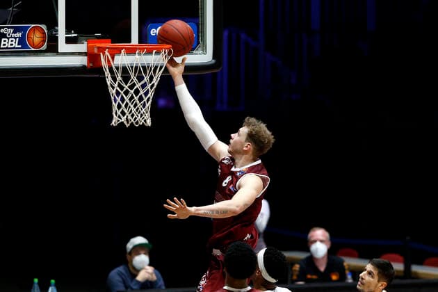 30 12 2020, easyCredit Basketball Bundesliga, BBL, season 2020 2021, mens, Chemnitz Niners Syntainics MBC Jan Niklas Wimberg, Niners Chemnitz Chemnitz Fair Chemnitz Saxony Germany