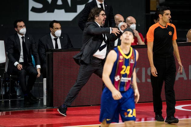 Turkish Airlines EuroLeague FC Bayern Basketball FC Barcelona 30 12 2020 Andrea Trinchieri Coach FC Bayern Turkish Airlines EuroLeague FC Bayern Basketball FC Barcelona Audi Dome, Muenchen Bayern Copyright: xBEAUTIFULxSPORTS Wunderlx