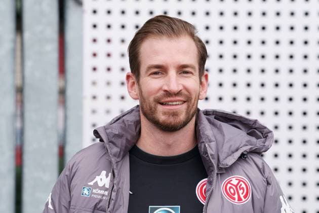 JAN SIEWERT AFTER THE PRESS CONFERENCE OF 1 FSV MAINZ 05 MAINZ