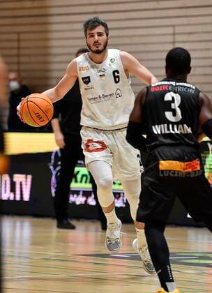 02 01 2021 Basketball Season 2020 2021 2 Bundesliga Pro A 07 Matchday Kirchheim Knights Nürnberg Falcons Basketball Club NBC Martin Bogdanov 6, Nürnberg Falcons BC NBC
