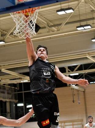 02 01 2021 Basketball Season 2020 2021 2 Bundesliga Pro A 07 Matchday Kirchheim Knights Nürnberg Falcons Basketball Club NBC Maxwell John Mahoney 51, Kirchheim Knights.
