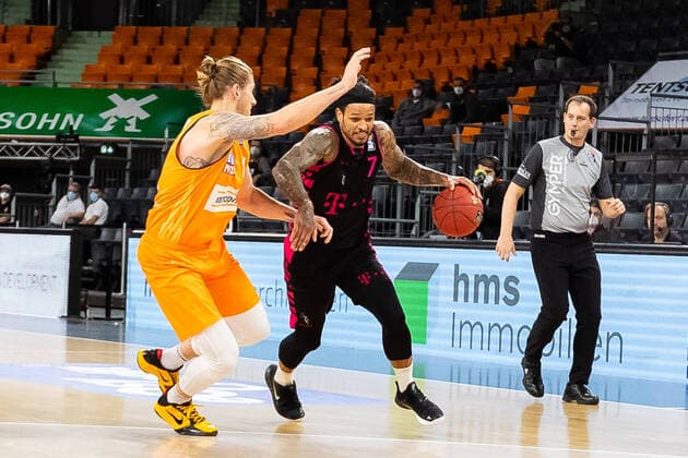 Chris Babb Telekom Baskets Bonn 07 , GER, Ratiopharm Ulm vs Telekom Baskets Bonn, easycredit 1 Bundesliga Basketball, 11 Matchday, Season 2020 21, 02 01 2021 Ratiopharm Ulm vs Telekom Baskets Bonn, Basketball Neu Ulm Copyright: xEibner-Pressefoto RogerxBuerkex EP_EER