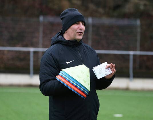 Regionalliga West season 2020 2021, training Wuppertaler SV, 02 01 2021 Björn Mehnert coach Wuppertaler SV portrait