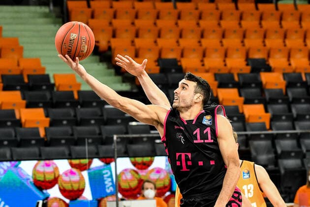 GER, BBL, ratiopharm ulm vs Telekom Baskets Bonn 02 01 2021, ratiopharm arena, Neu Ulm, GER, BBL, ratiopharm ulm vs Telekom Baskets Bonn, in picture Anthona DiLeo Bonn, 11 nordphotoxHafner nph00200